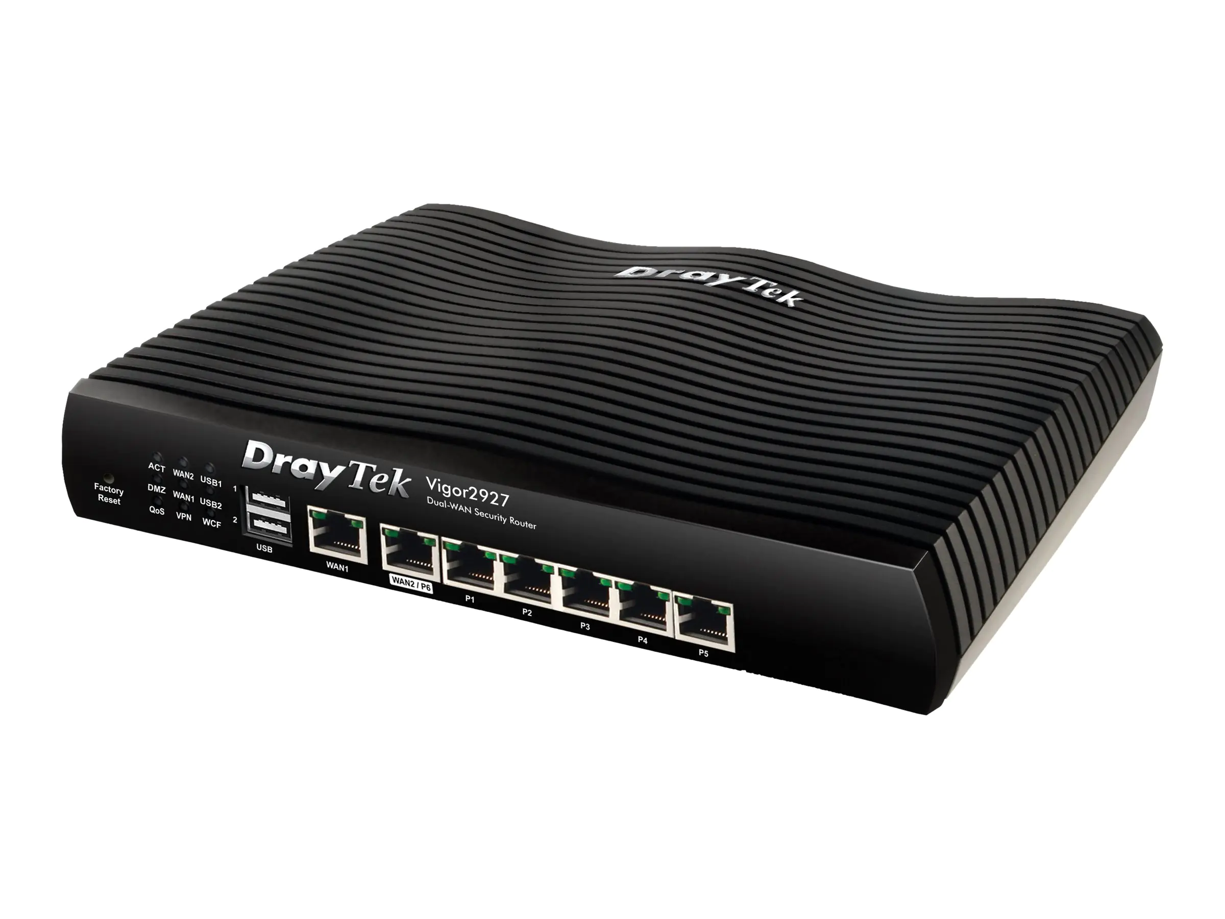 Draytek Vigor 2927 - Router Switch mit 6 Ports - 1GbE - WAN-Ports: 2 - an Rack montierbar Draytek Vigor 2927 - Router Switch mit 6 Ports - 1GbE - WAN-Ports: 2 - an Rack montierbar