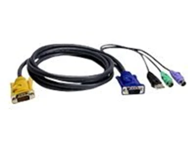 ATEN 2L-5303UP - Tastatur- / Video- / Maus- (KVM-) Kabel - USB, PS/2, HD-15 (VGA) (M) zu 18-polig SPHD (M) - 3 m