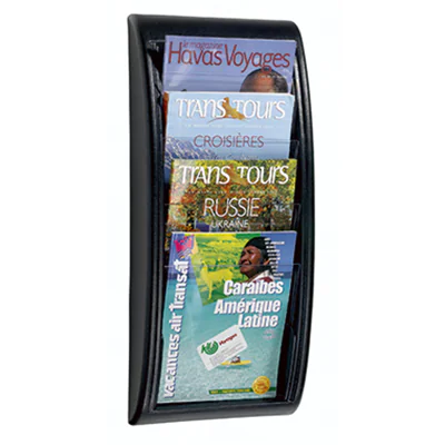 Paperflow Prospekthalter Quick Blick 4061.01 4Fächer schwarz Paperflow Prospekthalter Quick Blick 4061.01 4Fächer schwarz