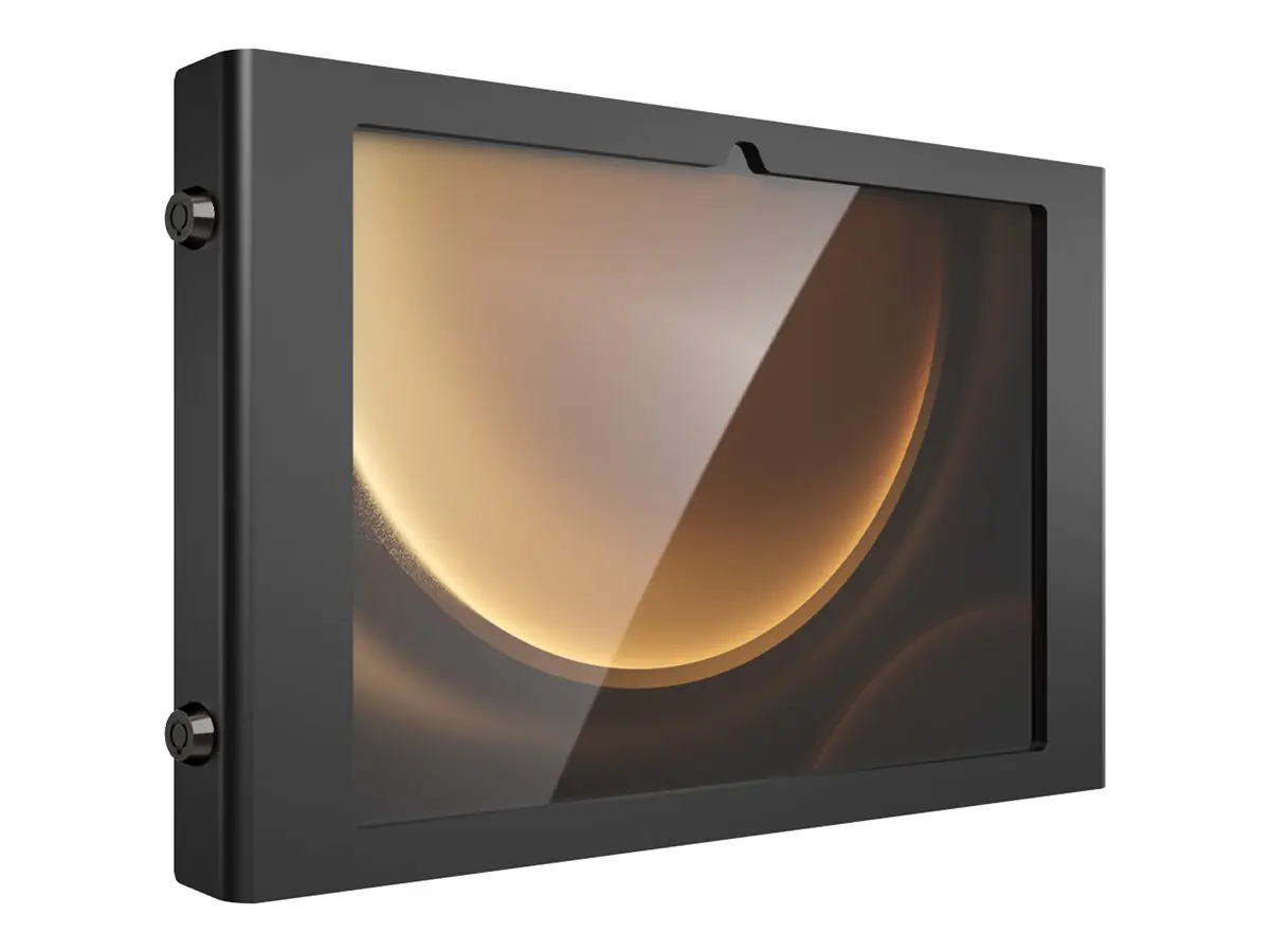 Compulocks Galaxy Tab S9+/S9FE+ 12.4" Apex Secured Enclosure Wall Mount - Gehäuse - tragbare, freiliegende Front-/Rückkamera und Sensoren - für Tablett - verriegelbar - Metallrahmen - Schwarz - Bildschirmgröße: 27.9 cm (12.4") 124GAPXB