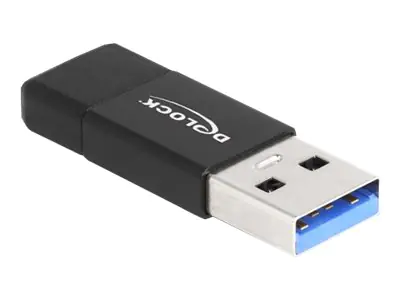 Delock - USB-Adapter - USB Typ A (M) zu 24 pin USB-C (W) - USB 3.2 Gen 2 - 5 V - 3 A - Schwarz Delock - USB-Adapter - USB Typ A (M) zu 24 pin USB-C (W) - USB 3.2 Gen 2 - 5 V - 3 A - Schwarz