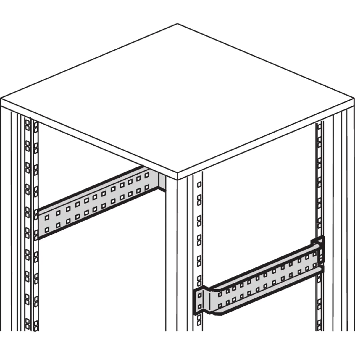 SCHROFF DEPTH MEMBER 19"800D (2PCS) - Rack-Zubehör (22117377)