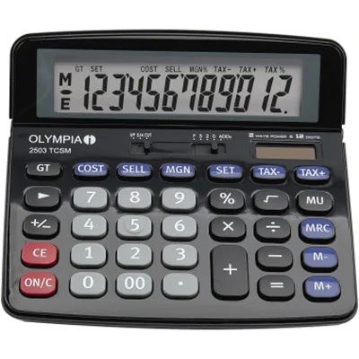 Olympia Tischrechner 2503 153 x 17,5 x 147 mm (B x H x T) Solar-Energie, Batterie schwarz Olympia Tischrechner 2503 153 x 17,5 x 147 mm (B x H x T) Solar-Energie, Batterie schwarz