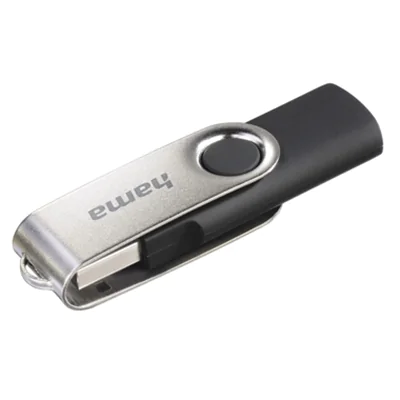 Hama USB-Stick Rotate USB 2.0 16Gbyte schwarz/silber Hama USB-Stick Rotate USB 2.0 16Gbyte schwarz/silber