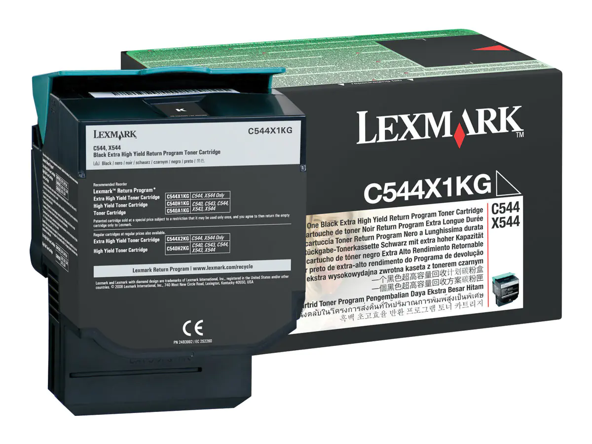 Lexmark Besonders hohe Ergiebigkeit - Schwarz C544X1KG