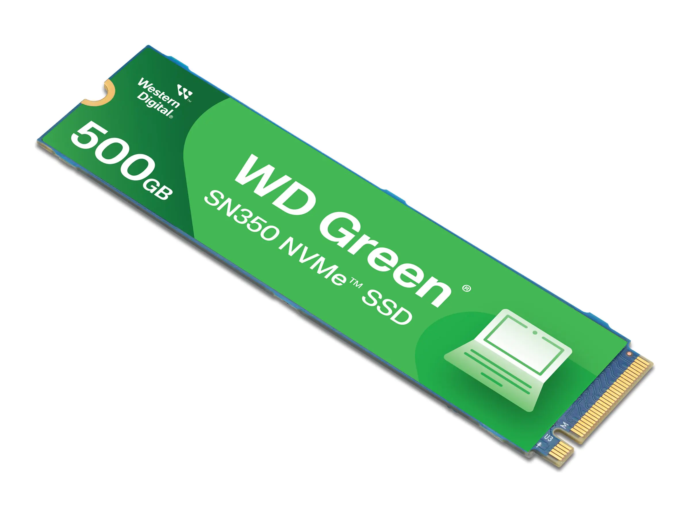 WD Green SN350 - SSD - 500 GB - intern - M.2 2280 - PCIe 3.0 x4 (NVMe) WDS500G2G0C