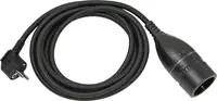 Brennenstuhl 1161830030 - 5 m - Netzstecker Typ E+F - Barrel type N - Schwarz