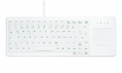 Active Key Contour Design Active Key AK-C4400, Mini, Kabelgebunden, USB + PS/2, Membran Key Switch, Weiß AK-C4400F-GUS-W/GE