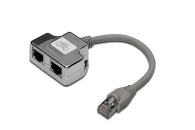 DIGITUS CAT 5e Patchkabel-Adapter, 2x CAT 5e, geschirmt DN-93904