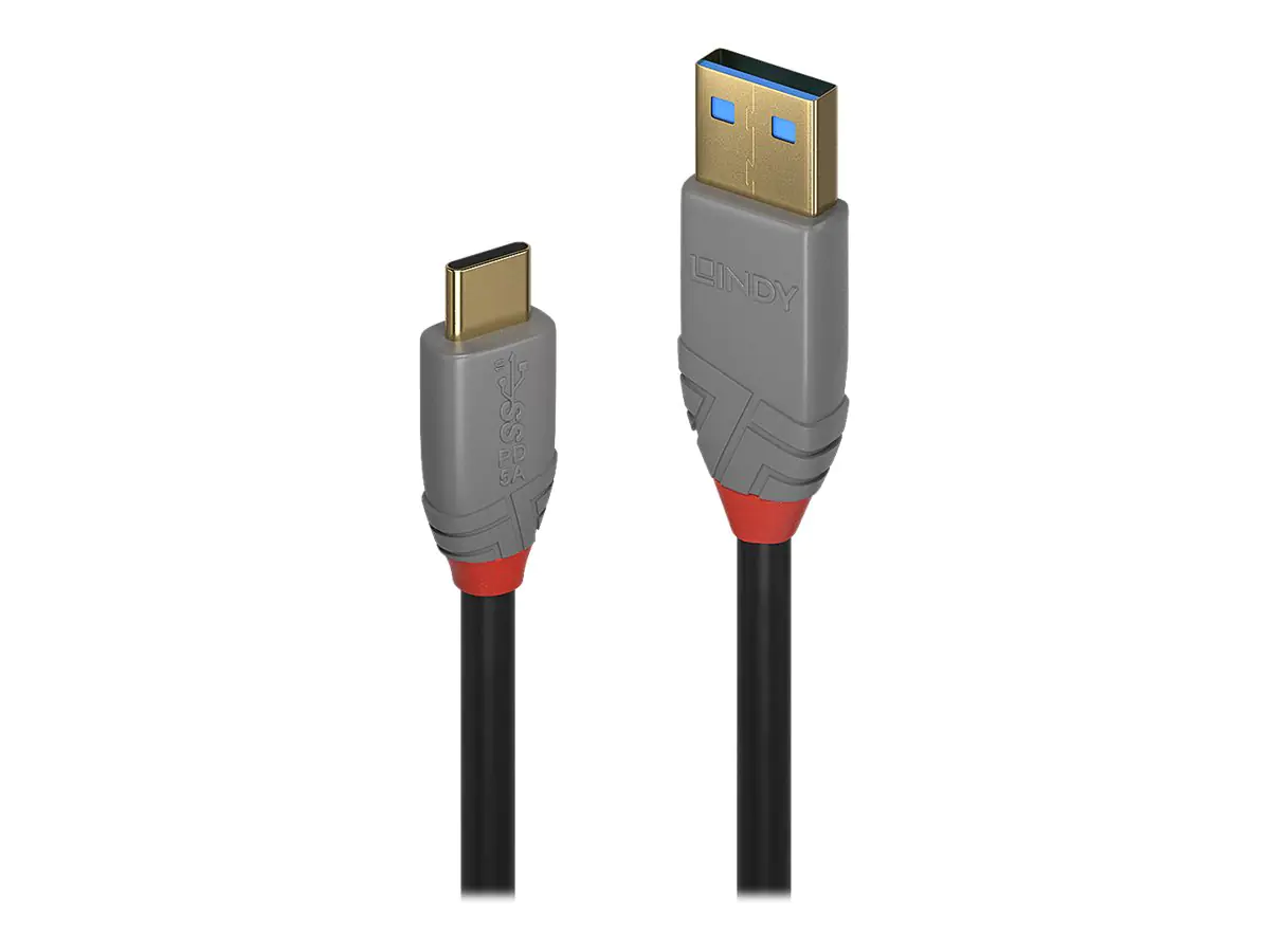 Lindy Anthra Line - USB-Kabel - 24 pin USB-C (M) zu USB Typ A (M) - USB 3.1 - 1.5 m - rund - Schwarz Lindy Anthra Line - USB-Kabel - 24 pin USB-C (M) zu USB Typ A (M) - USB 3.1 - 1.5 m - rund - Schwarz