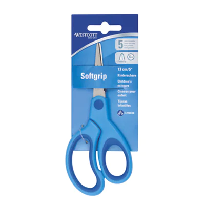 Westcott Bastelschere Kids 130mm Stahl blau Westcott Bastelschere Kids 130mm Stahl blau