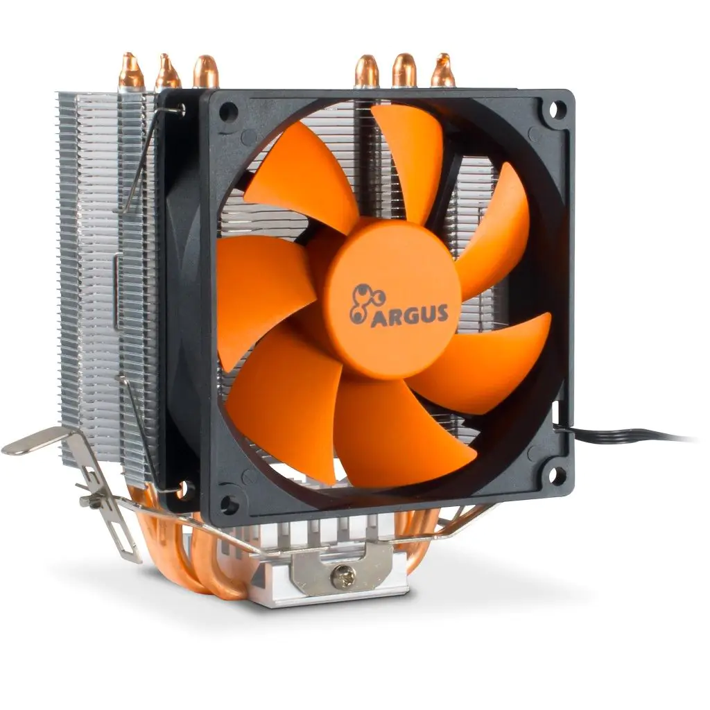 Argus SU-200 - Prozessor-Luftkühler - (für: LGA775, LGA1156, AM2, AM2+, LGA1366, AM3, LGA1155, AM3+, FM1, FM2, LGA1150, LGA1151, AM4, LGA1200) - Aluminium und Kupfer - 92 mm