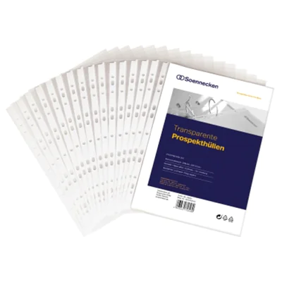 Soennecken Prospekthülle 15030 DIN A4 PP transparent 100 St./Pack. Soennecken Prospekthülle 15030 DIN A4 PP transparent 100 St./Pack.
