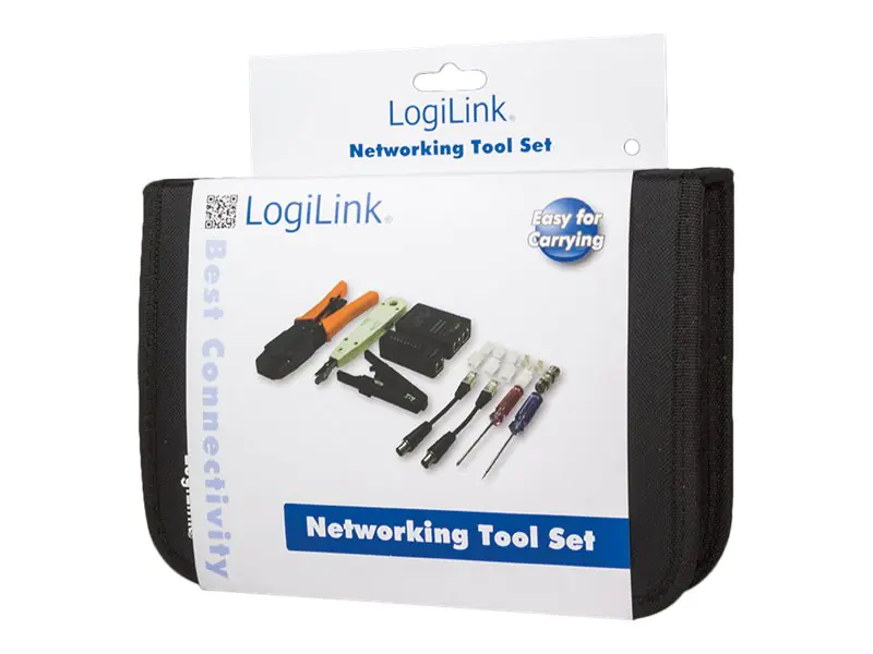 LogiLink Networking Tool Set with Bag - Network Tool/Tester Kit