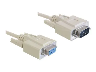 Delock - Serielles Verlängerungskabel - DB-9 (M) zu DB-9 (W) - 2 m - geformt, Daumenschrauben - beige Delock - Serielles Verlängerungskabel - DB-9 (M) zu DB-9 (W) - 2 m - geformt, Daumenschrauben - beige