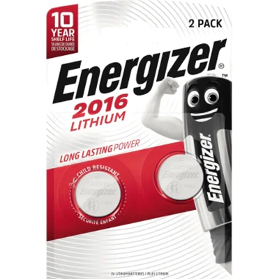 Energizer Knopfzelle CR 2016 E301021902 Lithium 2 St./Pack. Energizer Knopfzelle CR 2016 E301021902 Lithium 2 St./Pack.