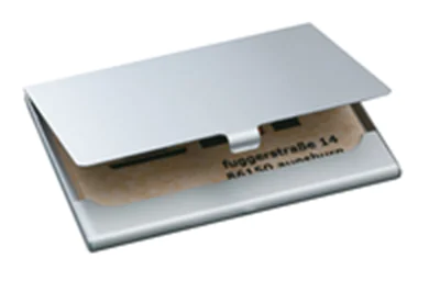 SIGEL Visitenkartenetui VZ135 max. 15Karten Aluminium silber