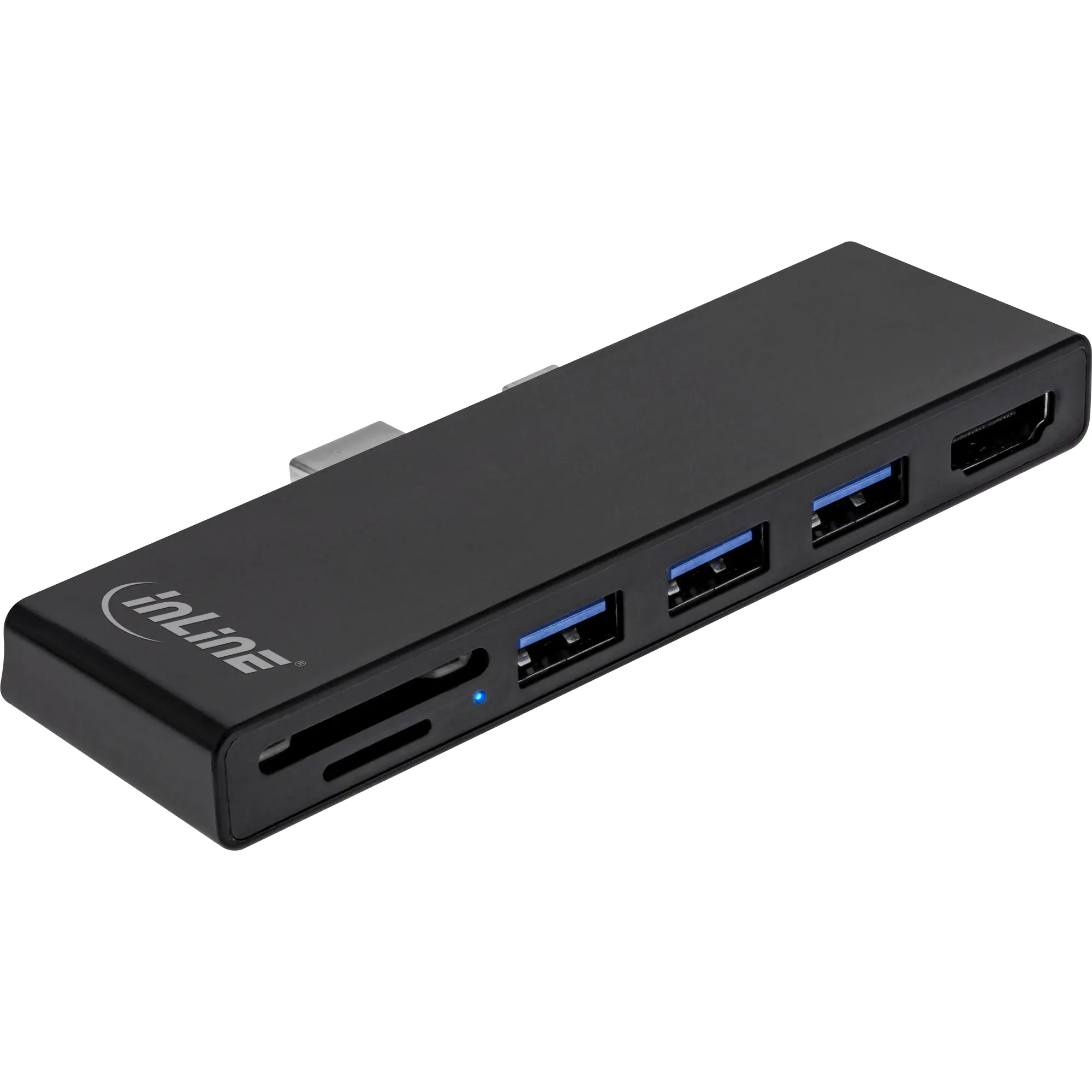 InLine MultiHub - Surface Pro 4/5/6 - 3x USB-A 3.2 Buchse - HDMI 4K - Cardreader 35393