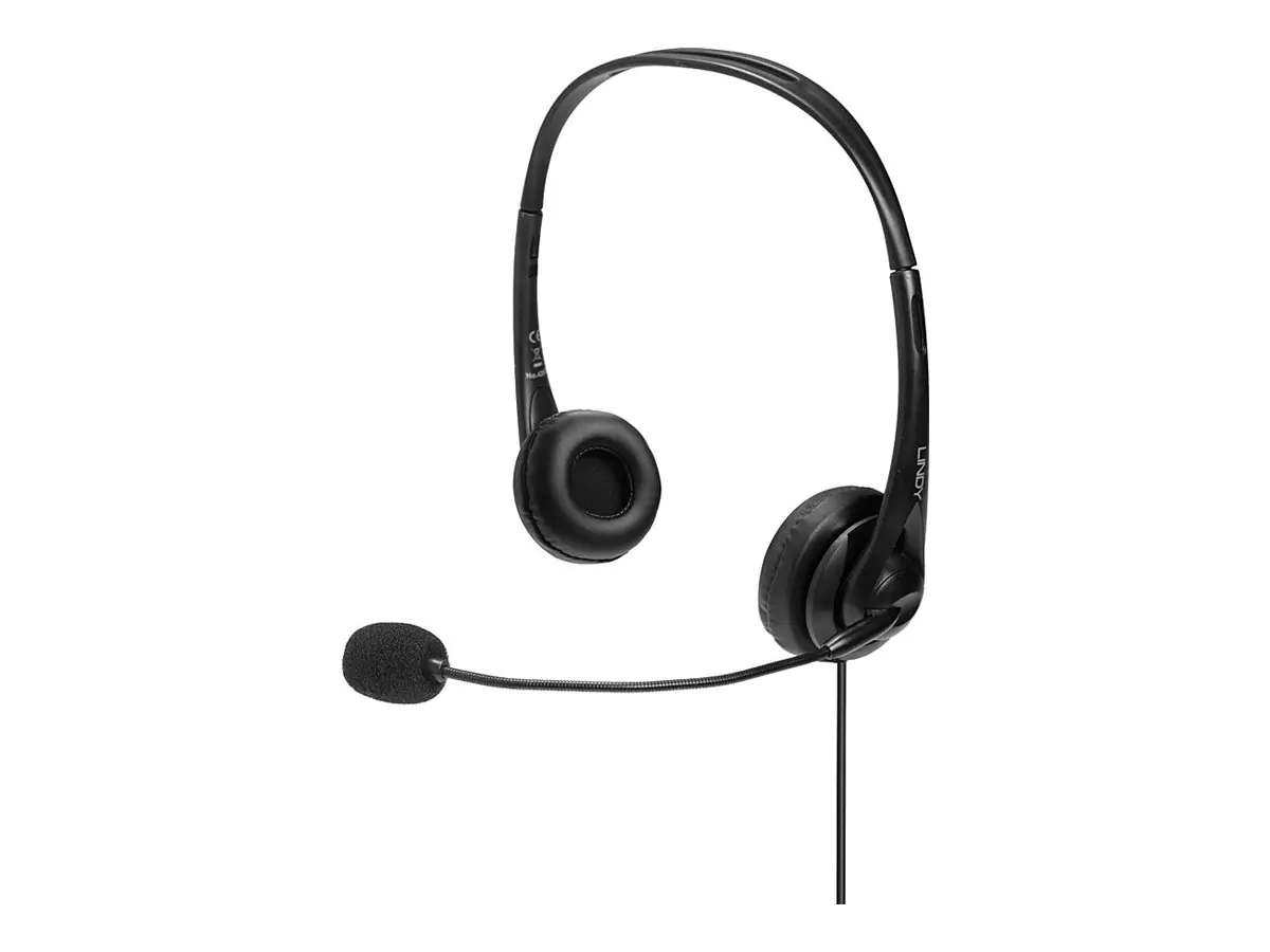 Lindy 42870, Kabelgebunden, Anrufe/Musik, 20 - 20000 Hz, 108 g, Kopfhörer, Schwarz