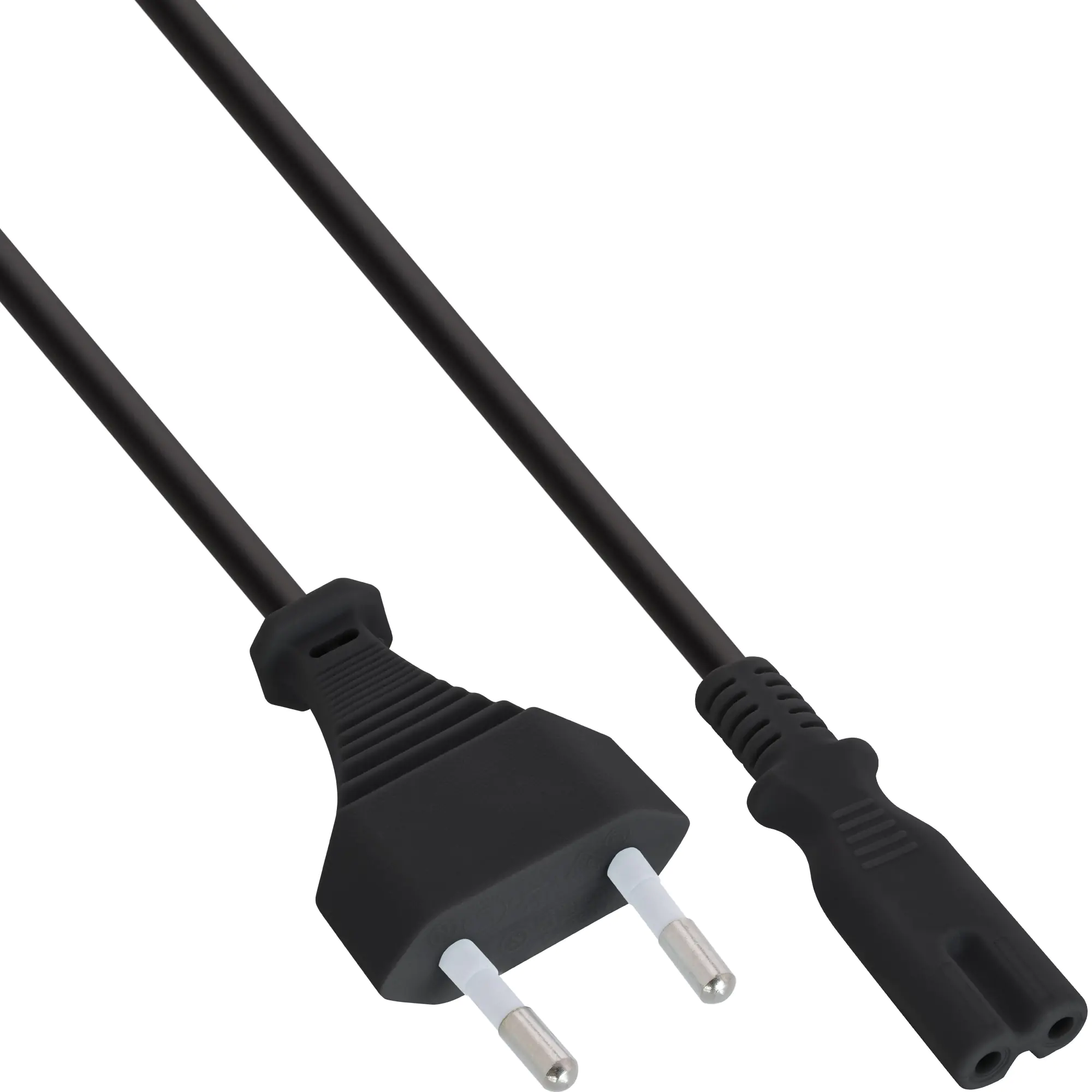 InLine - Stromkabel - Stromversorgung (M) zu IEC 60320 C7 - 1.5 m - Schwarz