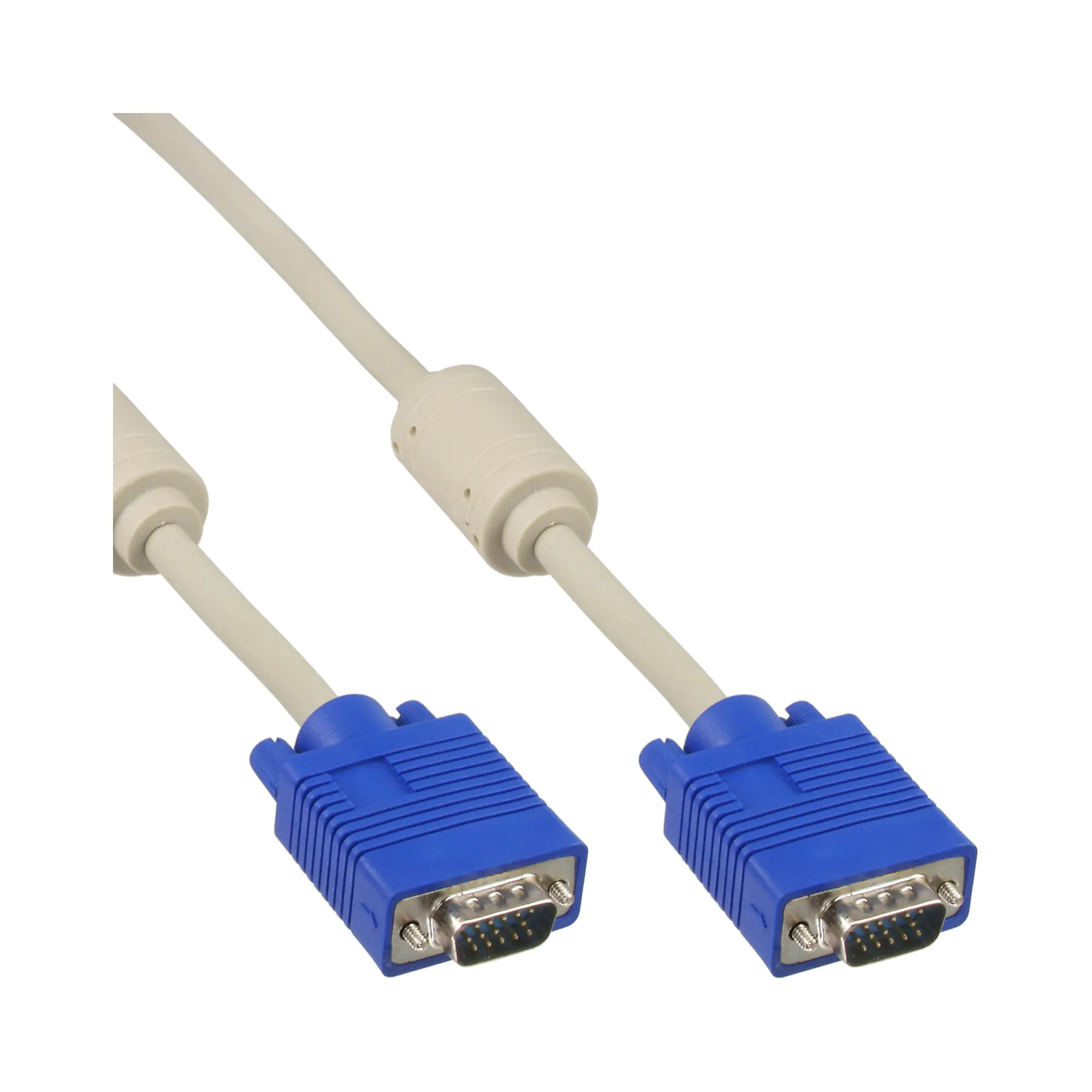 InLine - VGA-Kabel - HD-15 ohne Pol 9 (M) zu HD-15 ohne Pol 9 (M) - 30 cm - geformt - beige