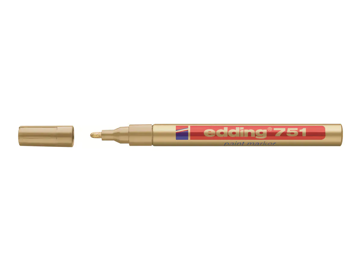 edding Lackmarker 751 4-751053 1-2mm Rundspitze permanent gold