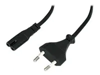 Lindy - Stromkabel - power IEC 60320 C7 zu Eurostecker (M) - 5 m - Schwarz