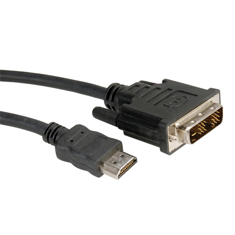 Roline Videokabel DVI-D (M) HDMI (M) 11.04.5522 2 m Roline Videokabel DVI-D (M) HDMI (M) 11.04.5522 2 m