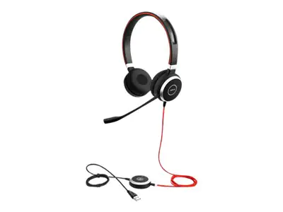 Jabra Evolve 40 MS stereo - Headset - On-Ear - kabelgebunden - USB, 3,5 mm Stecker - Zertifiziert für Skype für Unternehmen Jabra Evolve 40 MS stereo - Headset - On-Ear - kabelgebunden - USB, 3,5 mm Stecker - Zertifiziert für Skype für Unternehmen