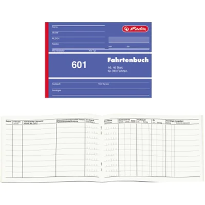 Herlitz 840645, 40 Blätter, Blau, Weiß, Papier, A6, 1 Stück(e)
