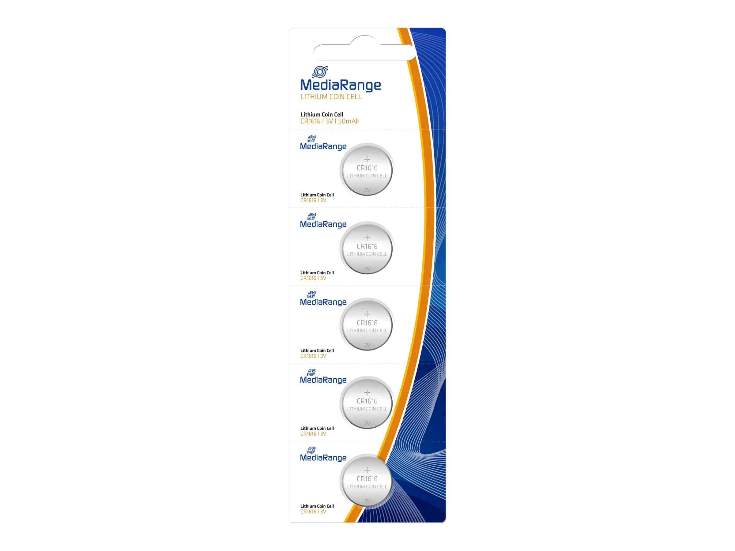 MEDIARANGE Batterie 5 x CR1616 - Li - 50 mAh MRBAT135