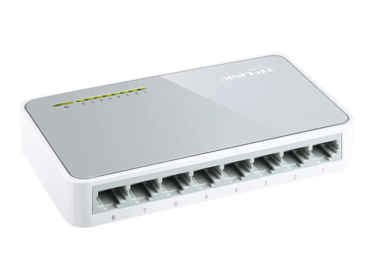 TP-LINK TL-SF1008D 8-Port 10/100Mbps Desktop Switch - Switch - 8 x 10/100 - Desktop TP-LINK TL-SF1008D 8-Port 10/100Mbps Desktop Switch - Switch - 8 x 10/100 - Desktop