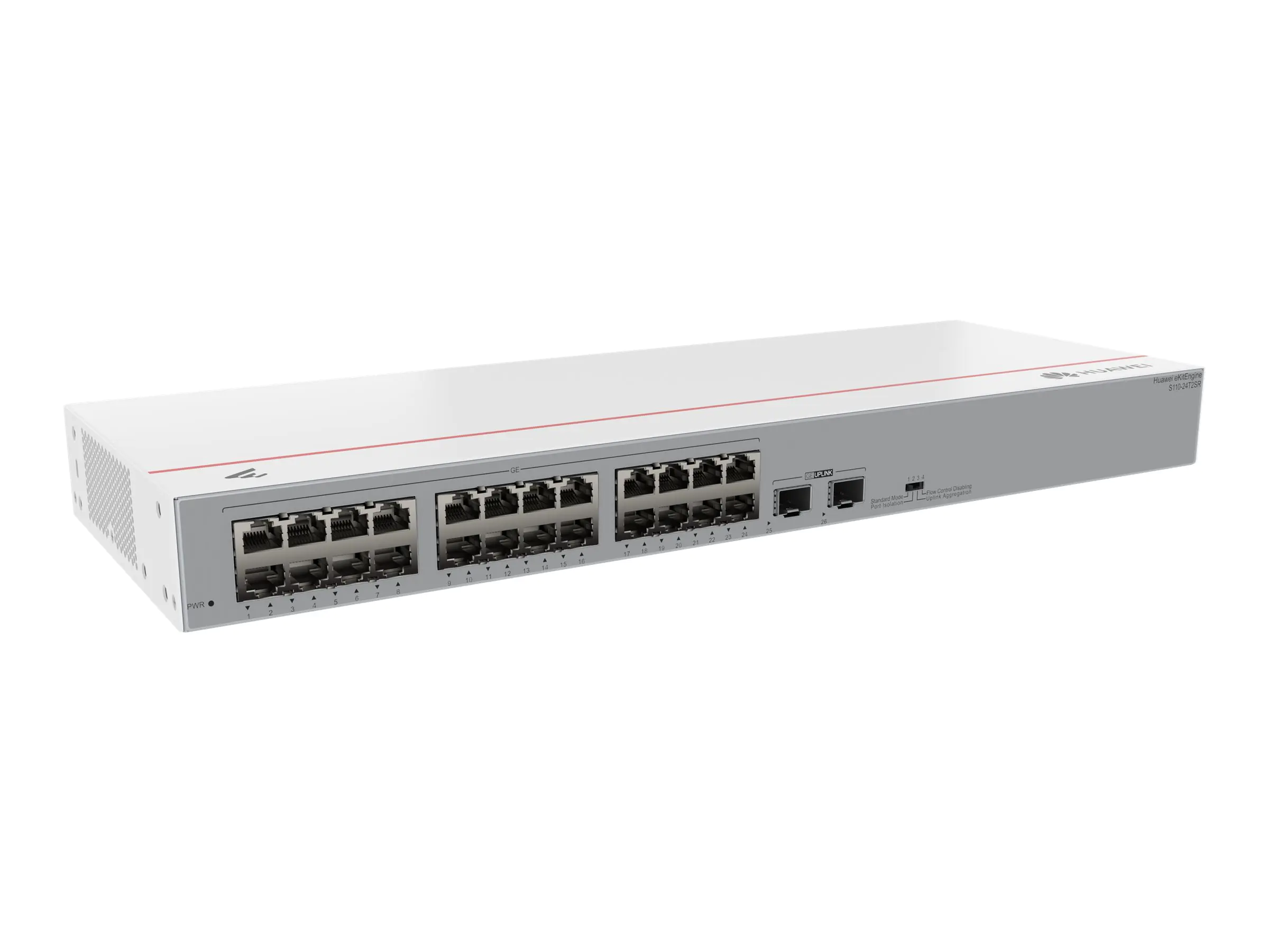 Huawei eKitEngine S110-24T2SR - Switch - 2 x Gigabit SFP + 24 x 10/100/1000 - Desktop, an Rack montierbar, wandmontierbar