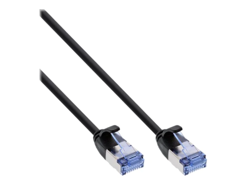 InLine Patchkabel slim - U/FTP PiMf - Cat.6A - schwarz - 3m 71903S