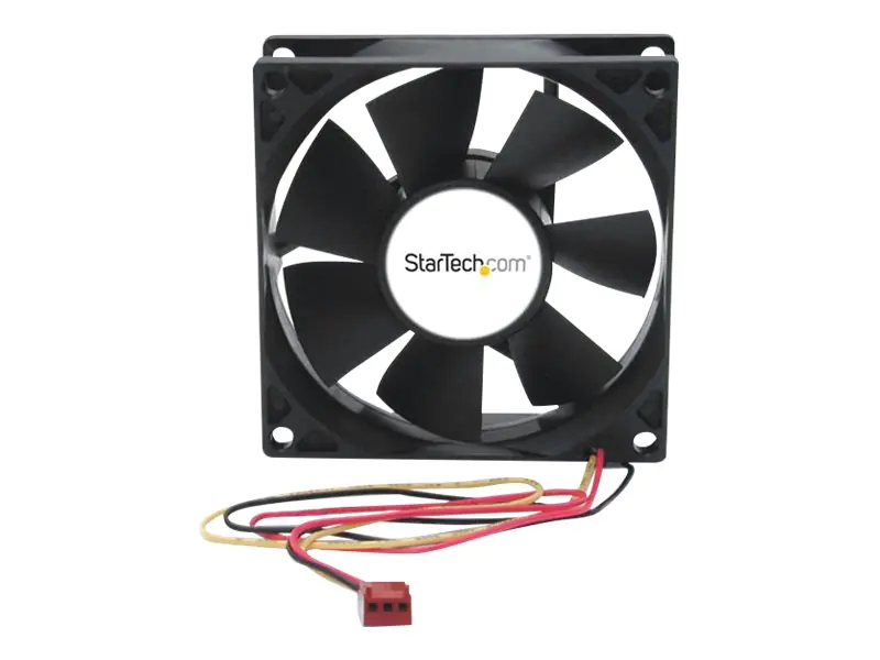 StarTech.com 80mm Gehäuselüfter - 8cm Lüfter für PC Gehäuse mit 3 pin Molex Stecker (80mmx80mmx25mm) FANBOX2