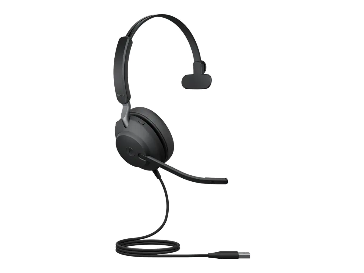 Jabra Evolve2 40 SE MS Mono - Headset - On-Ear - kabelgebunden - USB-A - Geräuschisolierung - Zertifiziert für Microsoft Teams Jabra Evolve2 40 SE MS Mono - Headset - On-Ear - kabelgebunden - USB-A - Geräuschisolierung - Zertifiziert für Microsoft Teams