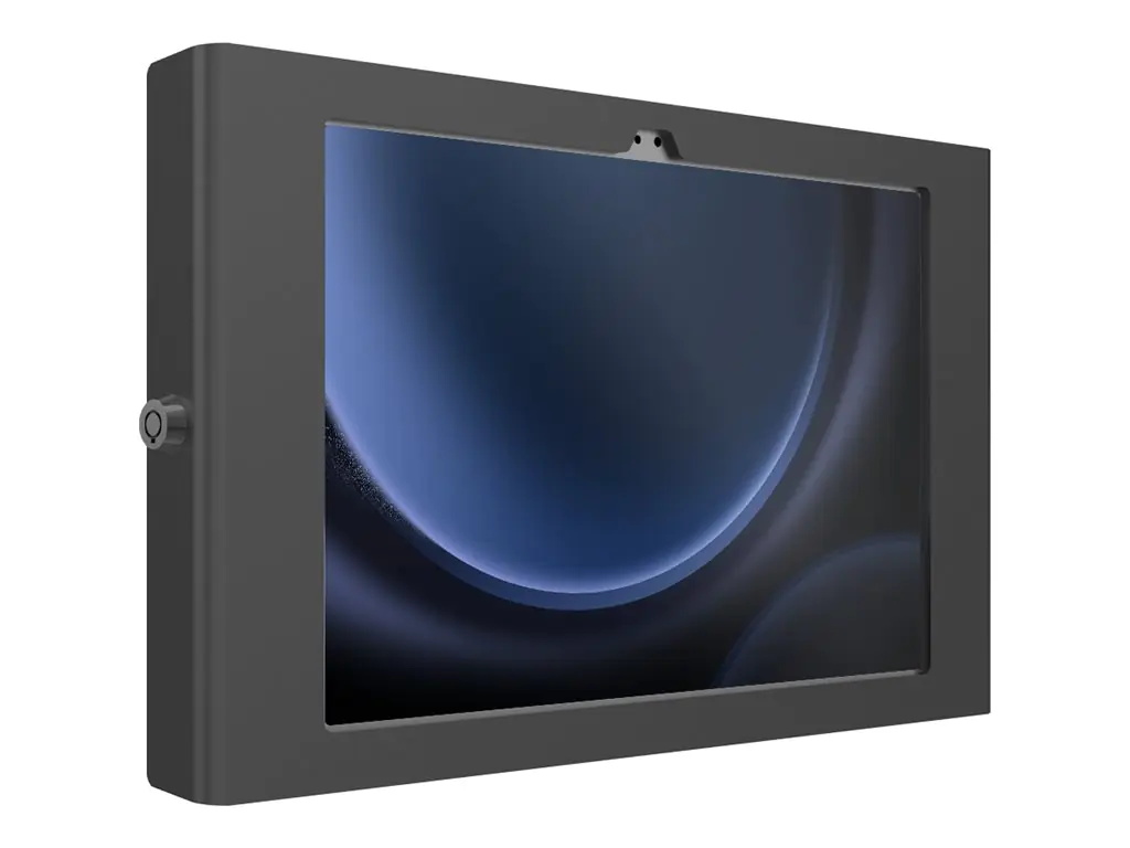 Compulocks Galaxy Tab S9/S9FE 10.9" Apex Secured Enclosure Wall Mount - Gehäuse - tragbare, freiliegende Front-/Rückkamera und Sensoren - für Tablett - verriegelbar - Metallrahmen - Schwarz - Bildschirmgröße: 22.1 cm (10.9") 109GAPXB