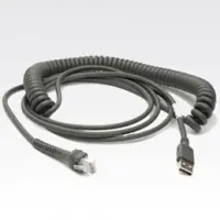 Zebra - USB-Kabel - USB - 2.7 m - gewickelt - für Symbol LS2208, LS4208, LS4278; Zebra VC80X Zebra - USB-Kabel - USB - 2.7 m - gewickelt - für Symbol LS2208, LS4208, LS4278; Zebra VC80X