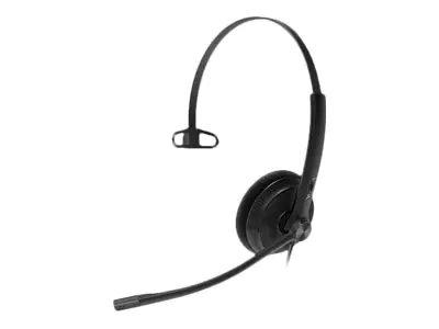 Yealink YHS34 Lite Mono - Headset - On-Ear - kabelgebunden - Quick Disconnect - Schwarz