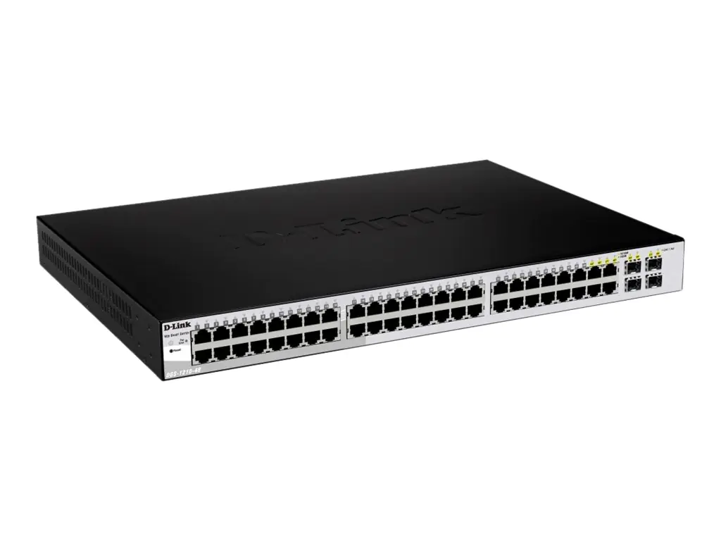 D-Link Web Smart DGS-1210-48 - Switch - managed - 48 x 10/100/1000 + 4 x Shared SFP - Desktop D-Link Web Smart DGS-1210-48 - Switch - managed - 48 x 10/100/1000 + 4 x Shared SFP - Desktop