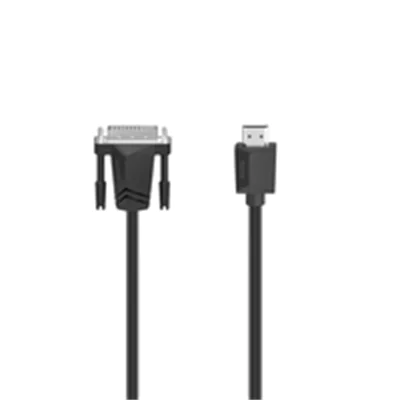 Hama - Adapterkabel - HDMI Stecker zu DVI-I Stecker - 1.5 m - Doppelisolierung - Schwarz - 4K Unterstützung Hama - Adapterkabel - HDMI Stecker zu DVI-I Stecker - 1.5 m - Doppelisolierung - Schwarz - 4K Unterstützung