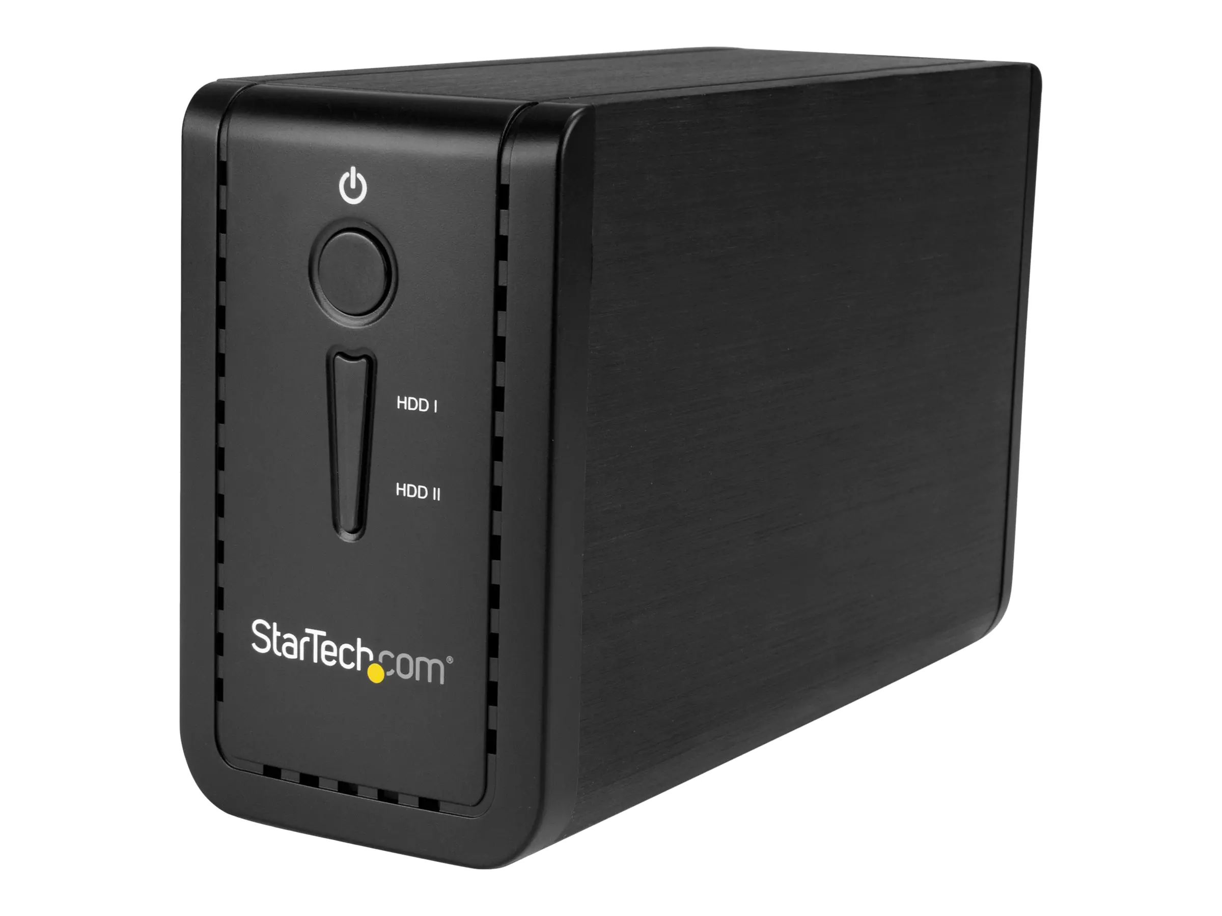 StarTech USB 3.1 Dual 3,5" SATA (6Gbit/s) Festplattengehäuse mit RAID - Zweifach 3,5 Zoll HDD/SSD/SSHD Gehäuse - USB-C und USB-A - Festplatten-Array - 2 Schächte (SATA-600) - USB 3.1 (extern) - für P/N: TBLT3MM1MA, TBLT3MM2M, TBLT3MM2MA