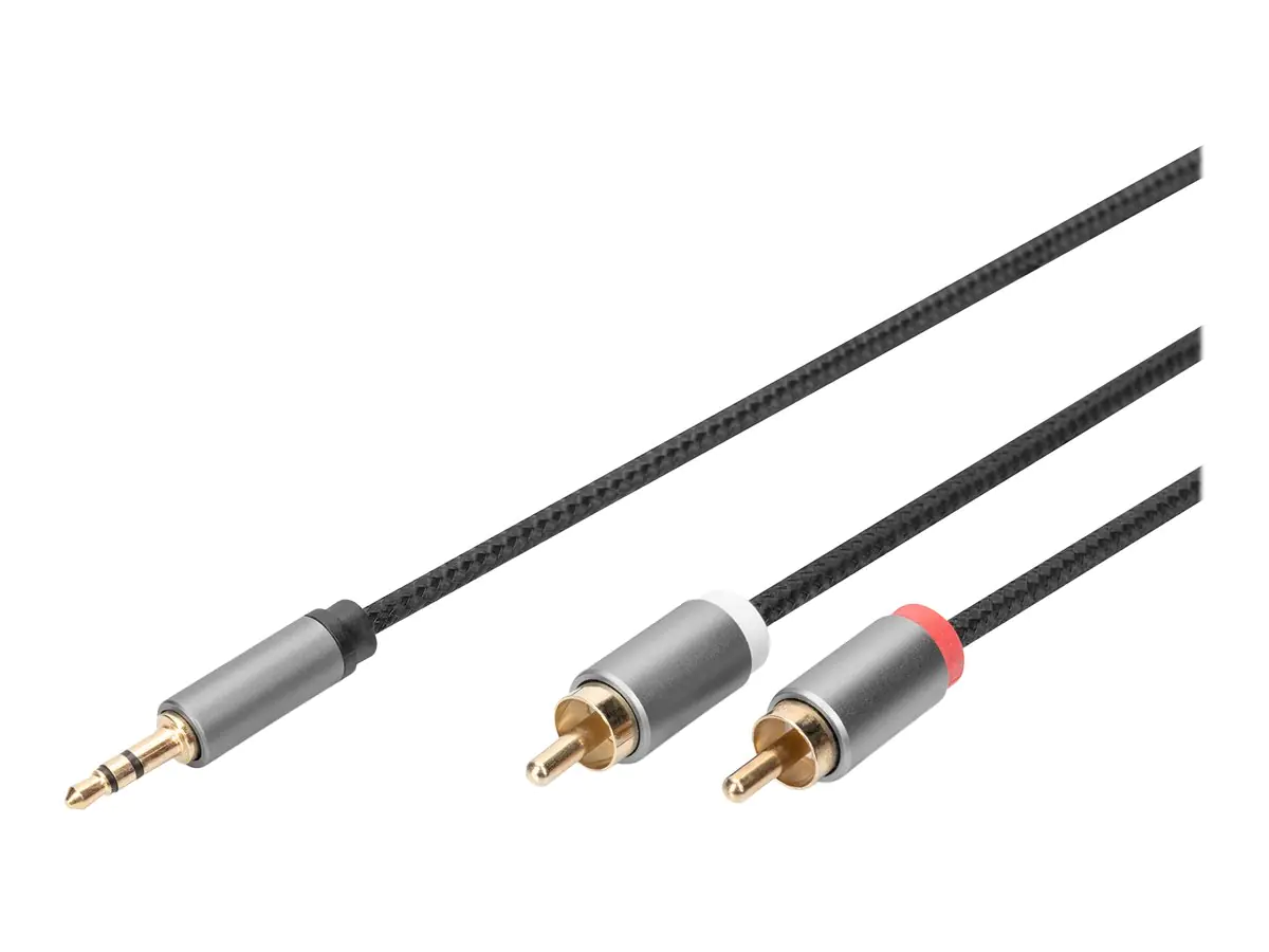 DIGITUS Audiokabel - RCA männlich zu mini-phone stereo 3.5 mm männlich DB-510330-018-S