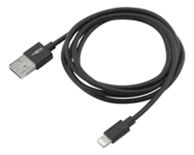 Ansmann 1700-0078, 1,2 m, USB A, Lightning, Männlich, Männlich, Schwarz
