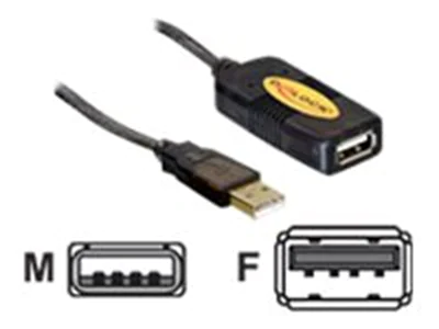 Delock USB-Verlängerungskabel - USB Typ A (M) bis USB Typ A (W) - 30 m - Schwarz - 83453 Delock USB-Verlängerungskabel - USB Typ A (M) bis USB Typ A (W) - 30 m - Schwarz - 83453