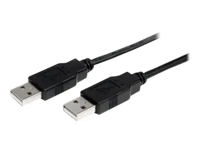 StarTech 1m USB 2.0 A auf A Kabel - USB Anschlusskabel Stecker/Stecker - Schwarz - USB-Kabel - USB (M) zu USB (M) - USB 2.0 - 1 m - Schwarz - für P/N: ST4200MINI2, SV231HDMIUA