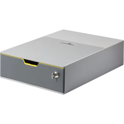 DURABLE Schubladenbox VARICOLOR 1 SAFE 760127 Schloss 1Fach gr/fb DURABLE Schubladenbox VARICOLOR 1 SAFE 760127 Schloss 1Fach gr/fb