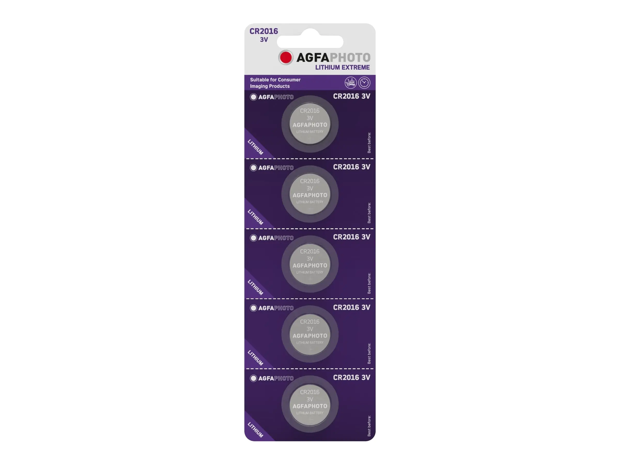 AgfaPhoto Batterie CR2016 - Li (Packung mit 150-803180