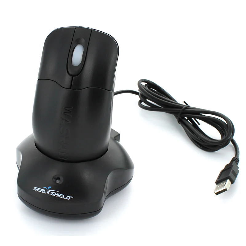Seal Shield Silver Storm Waterproof Encrypted - Maus - optisch - 3 Tasten - kabellos - 2.4 GHz - kabelloser Empfänger (USB) - Schwarz