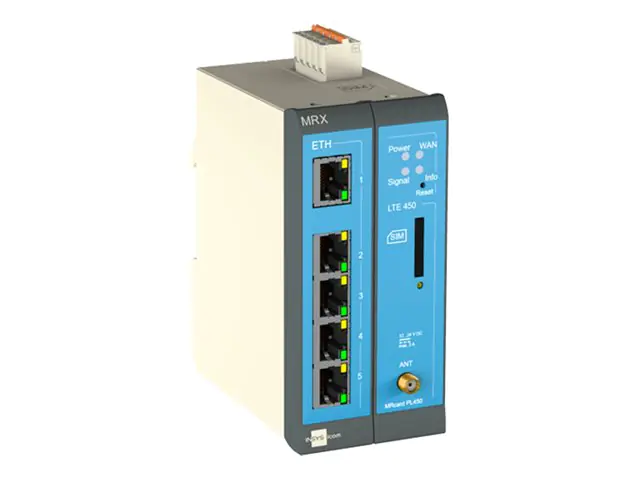 INSYS icom MRX MRX2 LTE - Router - WWAN 5-Port-Switch - 4G, 2G - an DIN-Schiene montierbar INSYS icom MRX MRX2 LTE - Router - WWAN 5-Port-Switch - 4G, 2G - an DIN-Schiene montierbar